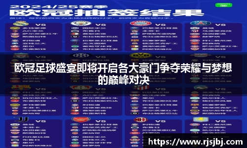 欧冠足球盛宴即将开启各大豪门争夺荣耀与梦想的巅峰对决